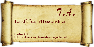 Tanács Alexandra névjegykártya