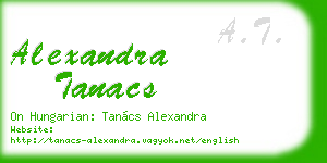 alexandra tanacs business card
